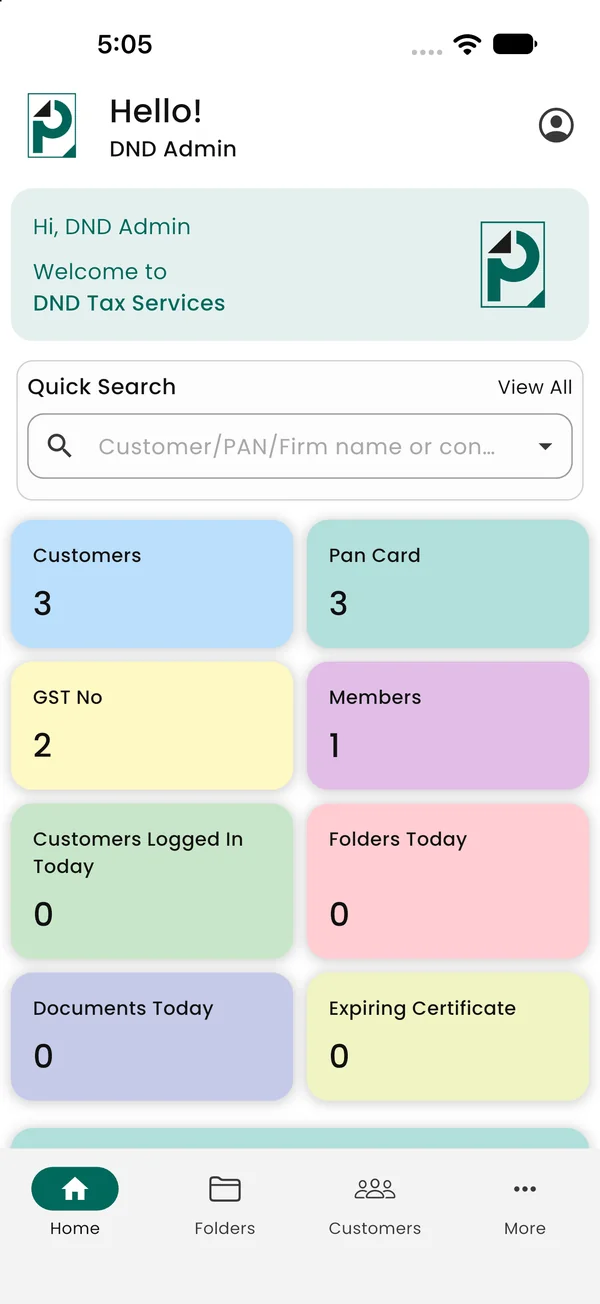 Pinnovate home screen